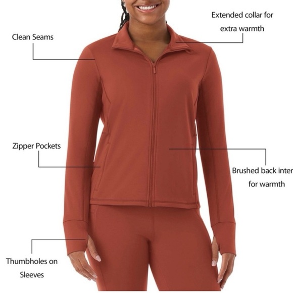 Member's Mark Jackets & Blazers - 1 Member's Mark Women's Moisture Wicking Soft Extra Warm Jacket Size Small